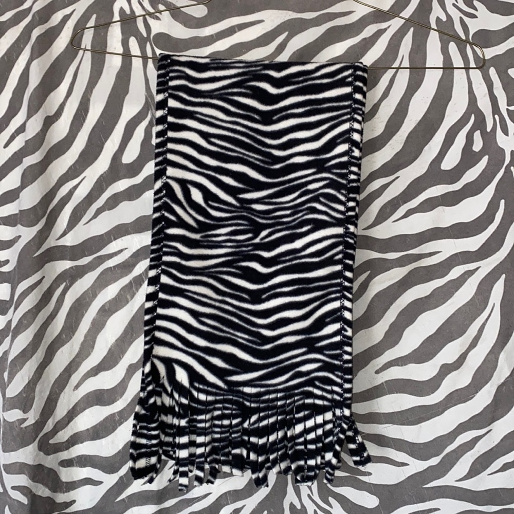 Zebra Print Winter Scarf
